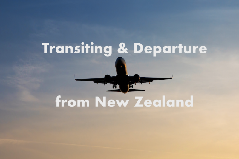 Transiting and departure NZ