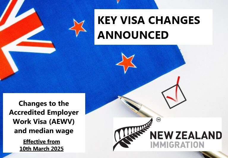 Changes to the Accredited Employer Work Visa (AEWV) and median wage